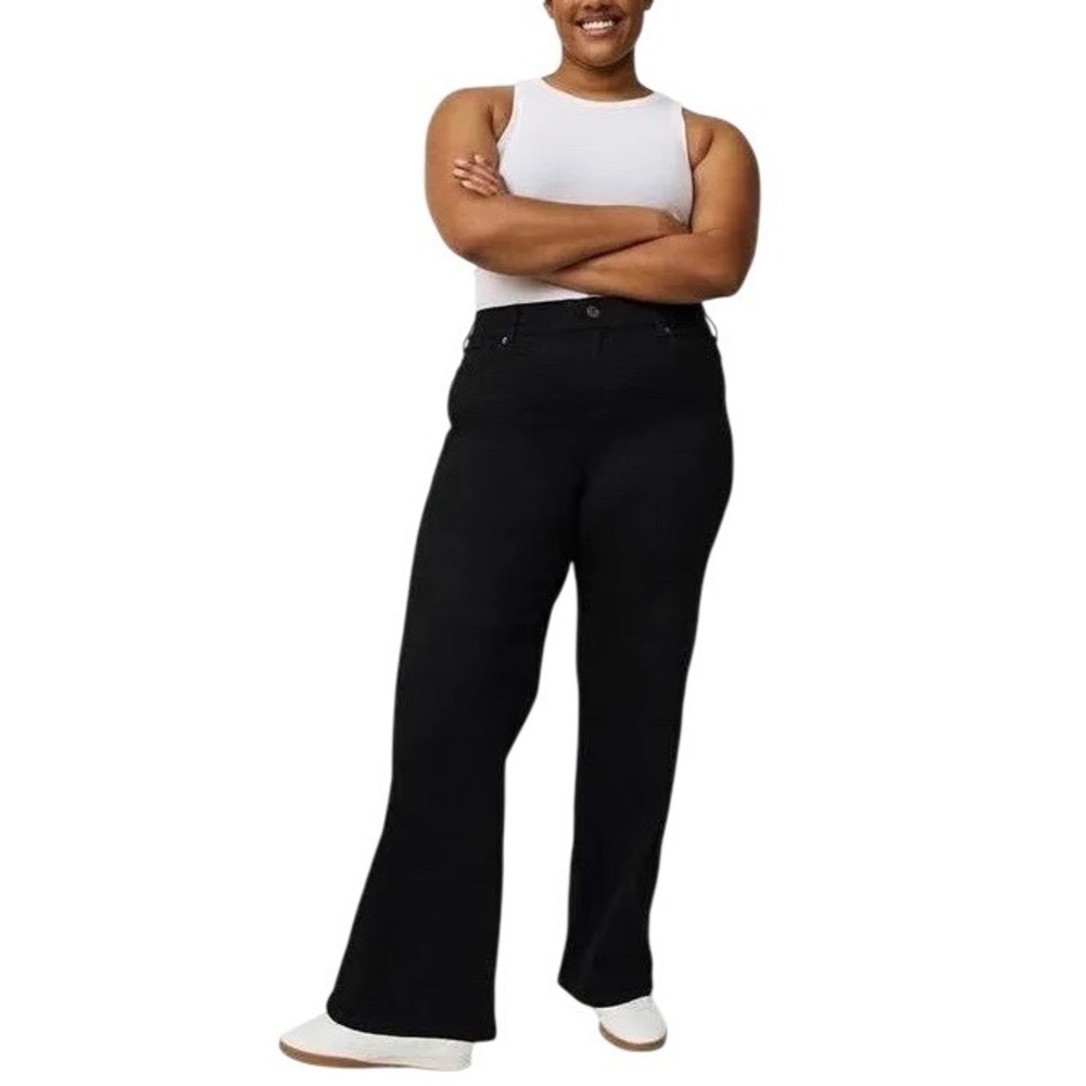 Torrid High-Rise Carpenter Classic Black Denim Utility Jeans Women's 18 New‎